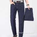 OEM neue Stretch-Business-Jeans-Anpassung mit lockerer Taille